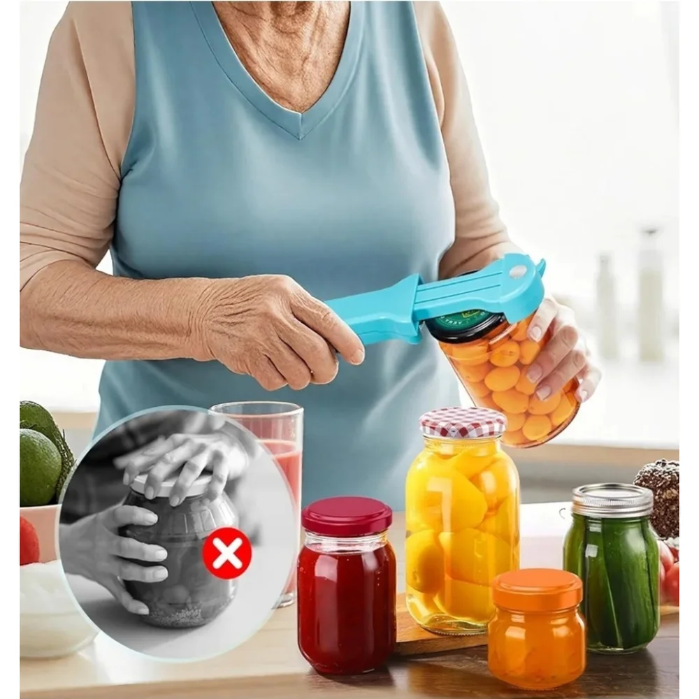 Jar Opener Bottle Opener and Lid Opener for Seniors with Arthritis, Weak Hands